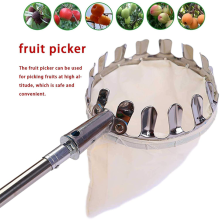 Cueilleur de Fruits Portable, panier à tête, pour la récolte, cueilleur de agrumes et de poire, outil de jardin