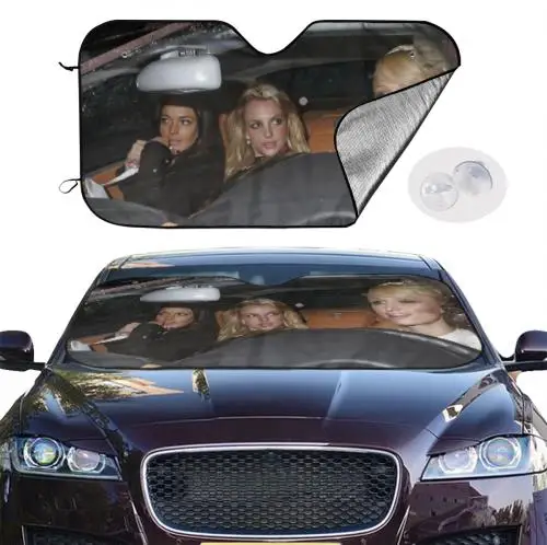 Paris Hilton Linsay Lohan Britney Spears Car Sun Shade Car Sun Visor Car Assessoires Movie Character Custom Sunshade: Dark Grey