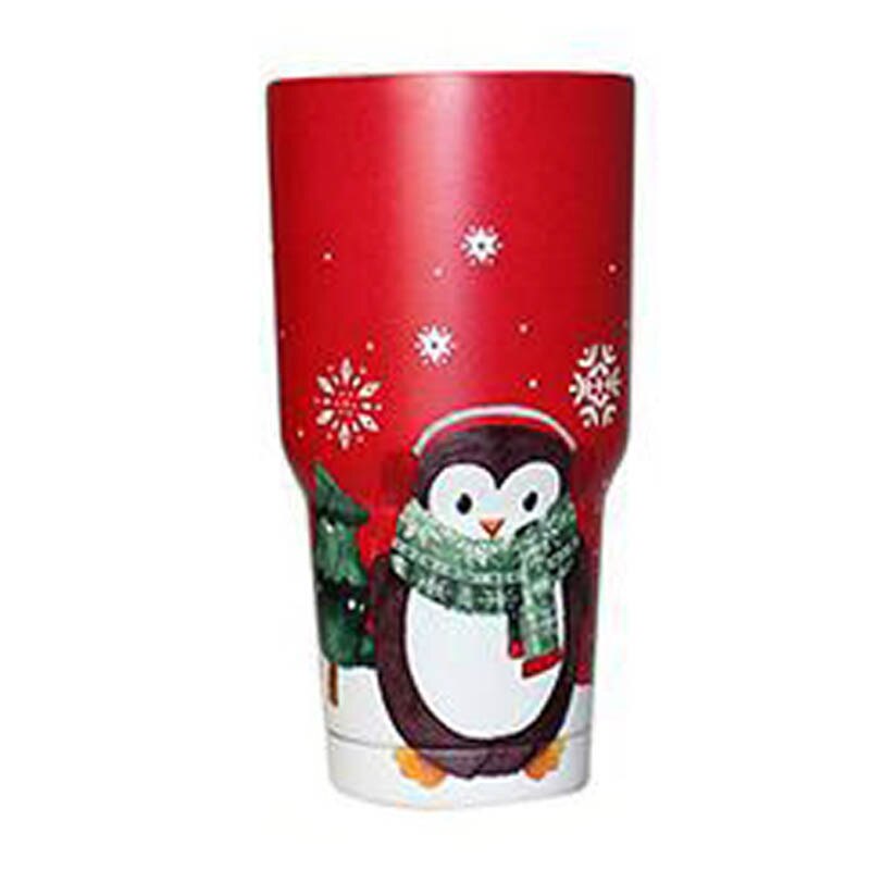 Kerst Watter Battle Ijs Bier Mok 30Oz Vacuüm Koude Roestvrij Staal Auto Cup Huishoudelijke Leuke Kerst Cadeau Cup servies: B