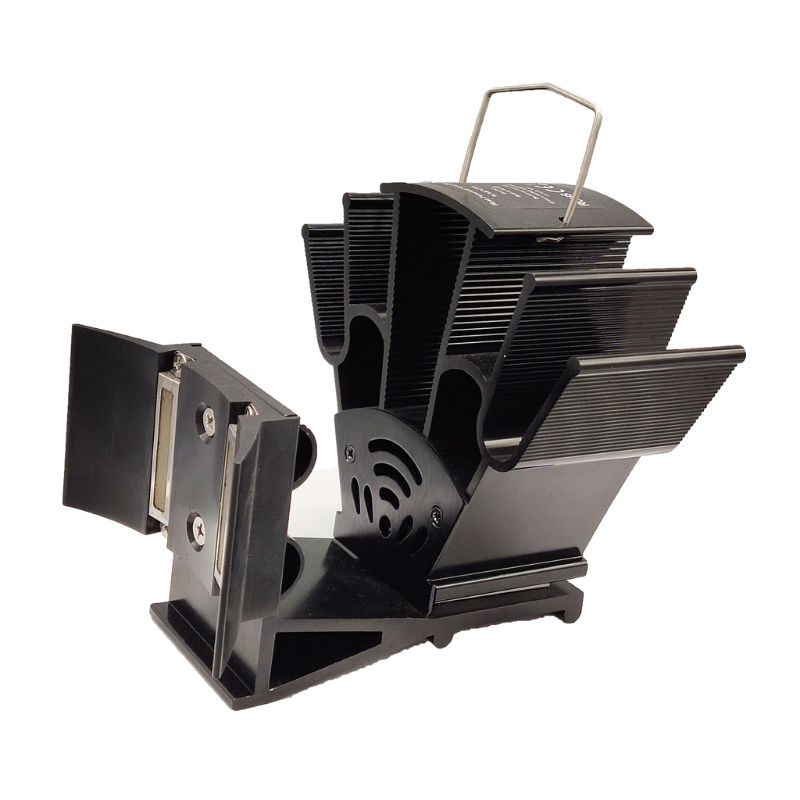 4 -lapainen lämpökäyttöinen takka uuni riippuva takkapuhallin alumiini hiljainen ympäristöystävällinen puukamiinoihin - uunin tuuletin