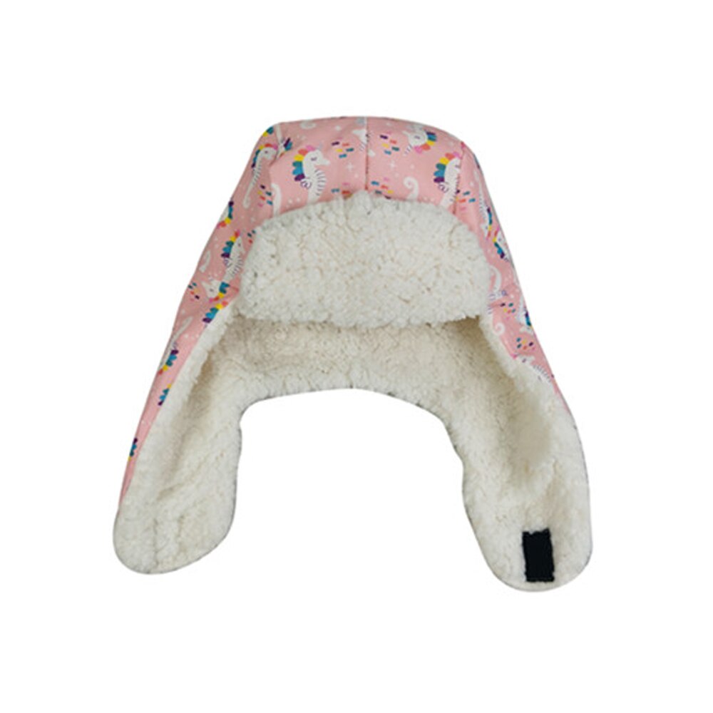 Vinter øreklap hat pige pink beanie bomber hat barn fleece varm efterår skiløb vandtæt udendørs tilbehør småbørn baby