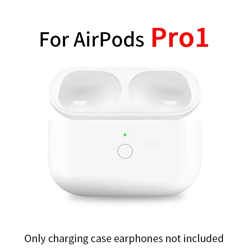 Bluetooth Headphone Wireless Charging Case For AirPods Pro 1 2 3 Charger Box Charging Compartment Replacement For AirPods 1&2: green