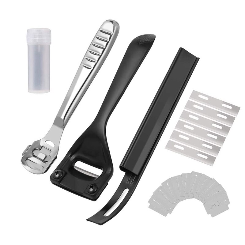 3 Stuks Metal Leer Skiver Veiligheid Beveler Diy Snijgereedschap Kits Voor Leer Craft Diy En Leer Maken: Default Title