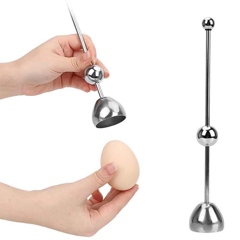 Gekochte Eier deckel Schale Top Cutter Küchen helfer Eier werkzeuge Eier cracker Separator Edelstahl Eier klopfer Öffner