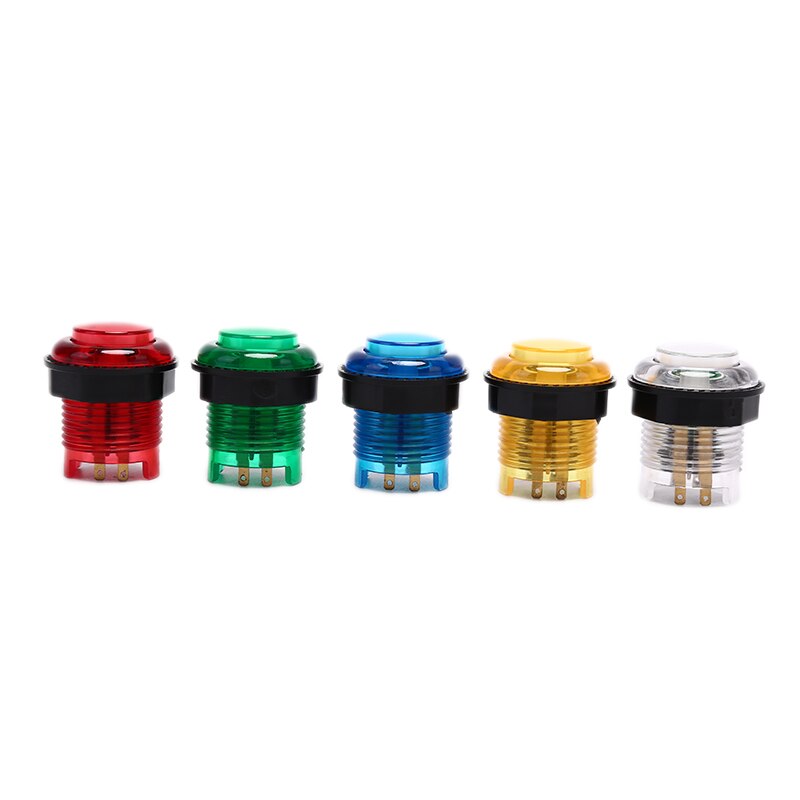 1 st. 28mm led arcade drukknop arcade startknop schakelaar 5v verlichte knoppen arcade kast accessoires