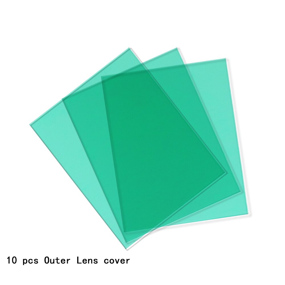 10pcs/Lot Outside Protective Lens Cover Transparent Welding Helmet Plastic Plate Lens for Darkening Welding Mask Helmets