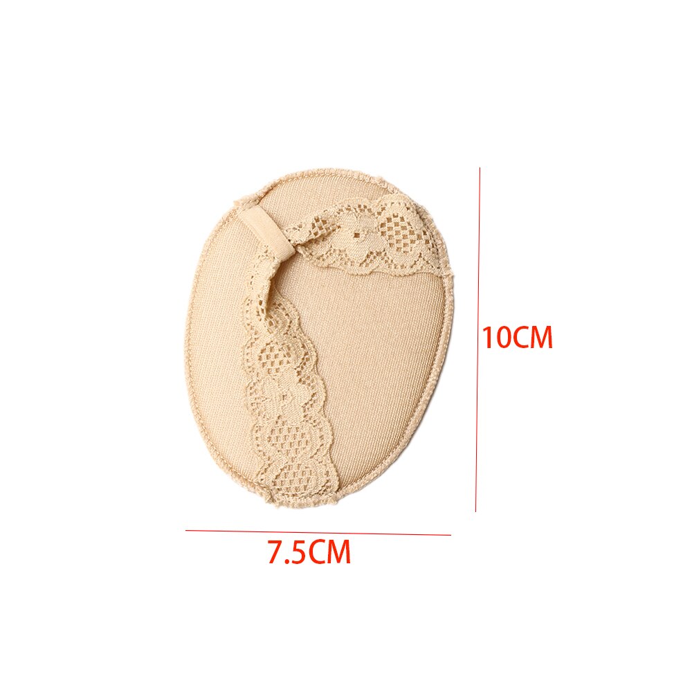 1 paar Frauen Damen bequem Spitze Schwamm Vorfuß Einlegesohlen unsichtbar Hohe Schuhe Mit Hohen Absätzen/Rutschfeste Halbe Hof Pads schwarz