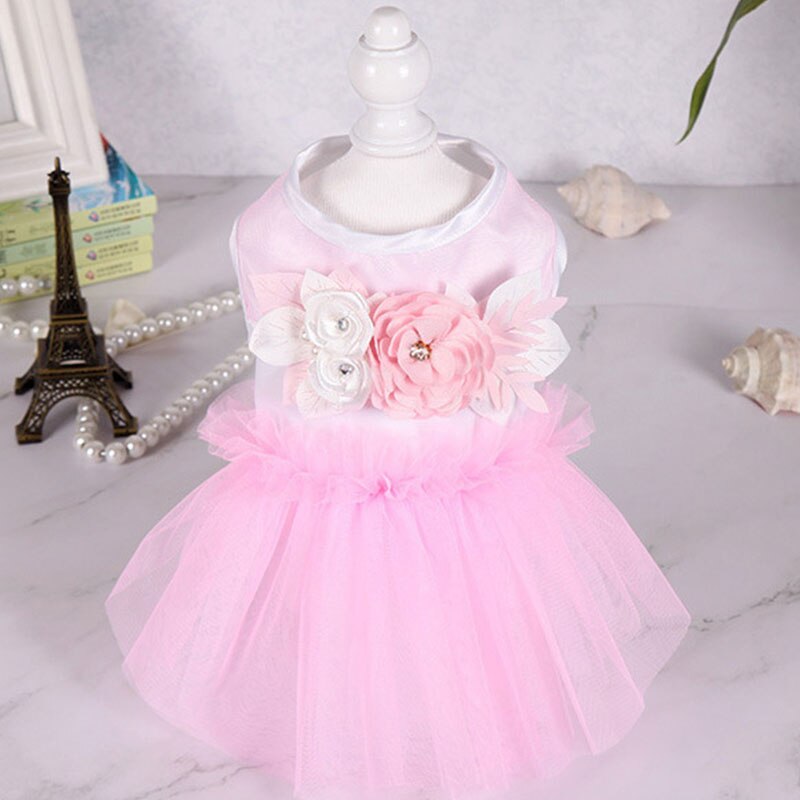 Beautiful Princess Dress Pet Dress Comfortable Cupcake Dress Cute Durable Puppy Dog Accessory Dog Skirt Dog Dress Colorful