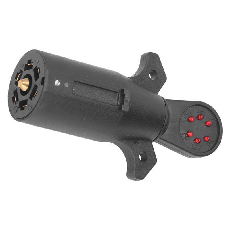 Trailer Light Tester RV Electric Wiring Adapter 6LED 7-PIN for Vehicles