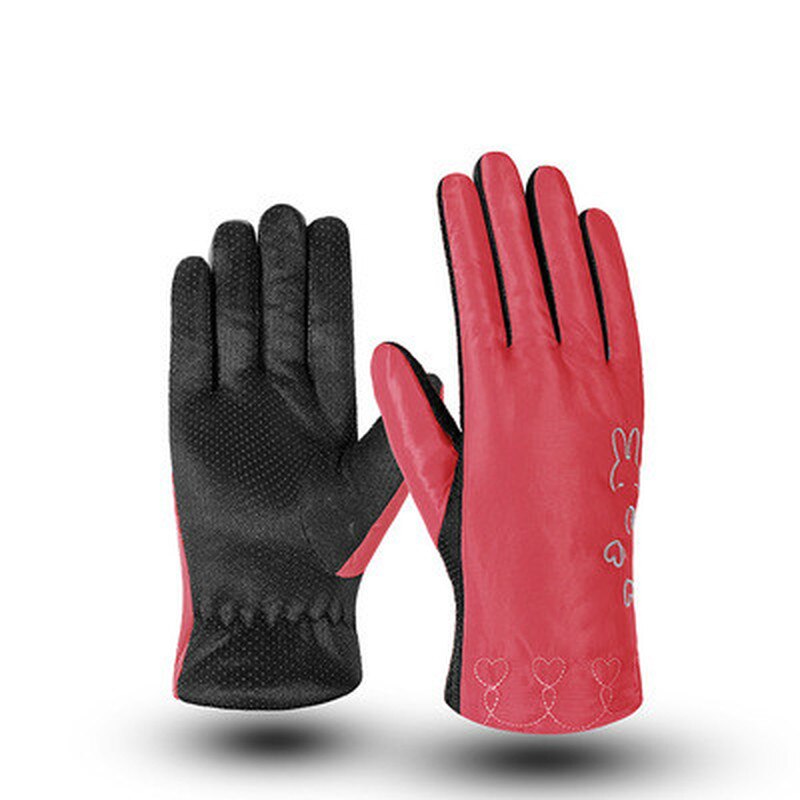 Antislip ski-add pluche zwarte handschoenen grote handschoenen herfst winter warme motorrijden heren handschoenen: K-st-o