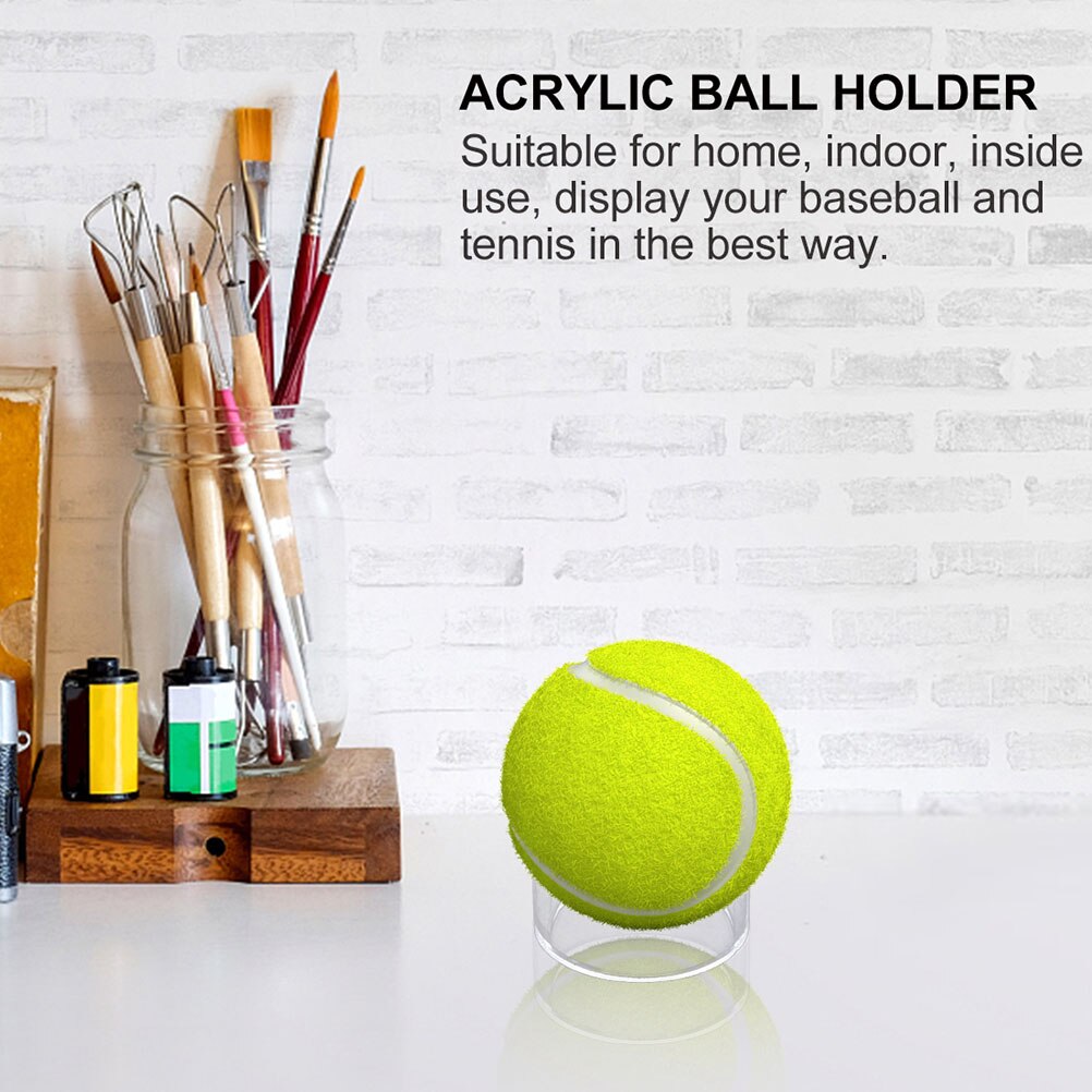 6Pcs Storage Brackets Display Racks Storage Racks Home (Transparent)