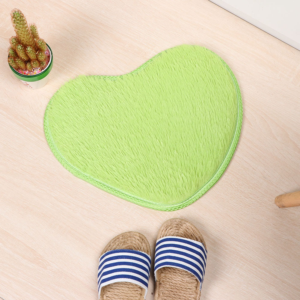Tapis de bain en forme de cœur, antidérapant, joli, à la , pour la cuisine, la salle de bain, décoration de maison, 40cm x 28cm, offre spéciale