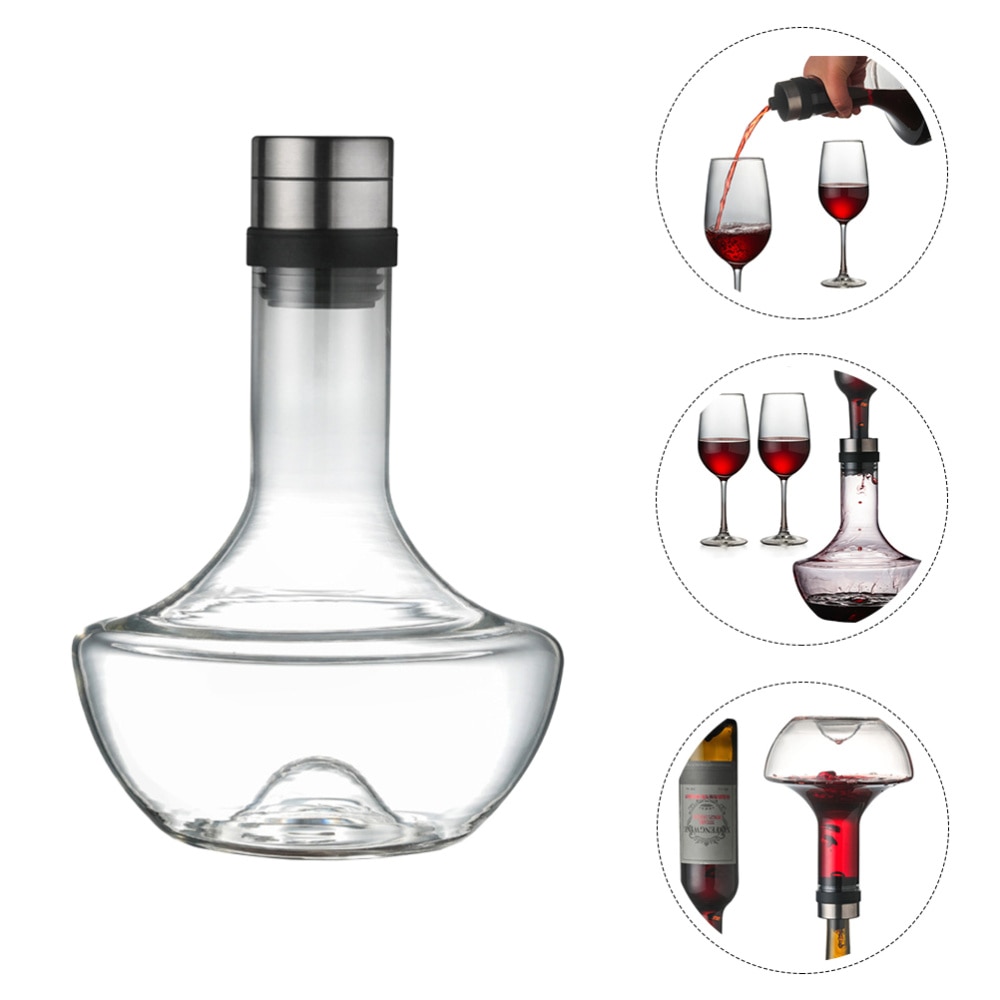 1Pc Grote Decanter Snelle Wijn Karaf Glas Beluchter Decanter Fles Wijn Distributeur Praktische Crystal Glas Wijn Dispenser