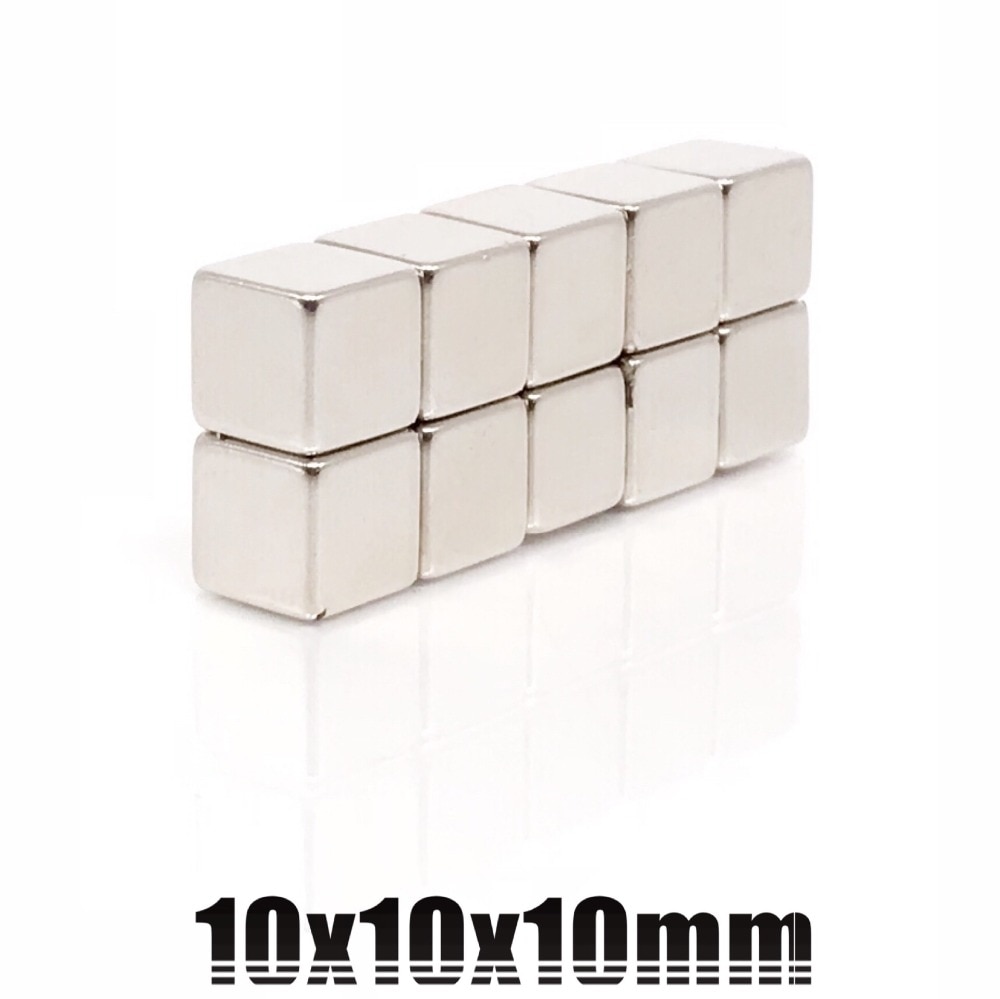 50 stks 10x10x10mm Sterke Rare Earth Blok vierkante Neodymium Magneten 10x10x10mm sterke magneet mmmx10mmx10mm 10x10x10 10*10*10