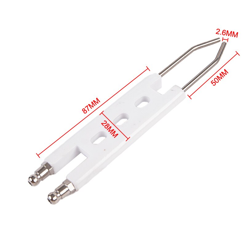 Elektrody zapłonowe typu H na palnik olejowy BT10 elektroda ceramiczna zapłon ceramiczny podwójny Pin: 03
