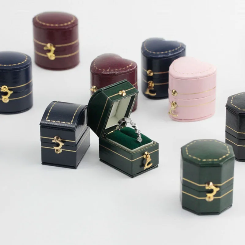 Ehering Kasten für Zeremonie, Verlobung sring Halfter Kasten für Vorschlag, Jubiläum, Ring Träger Kasten Schmuck Aufbewahrung koffer