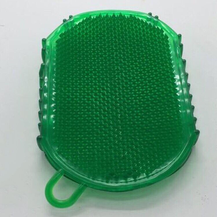 Gants de Massage en Silicone doux pour peler le corps, brosse de bain, gants exfoliants, brosse pour le bain, nouveauté: Green