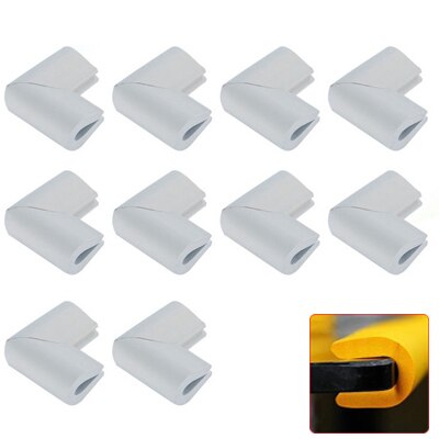 2M de protección de la infancia equipo bebé de seguridad para niños muebles ángulo Protector para Borde de esquina en forma de U de vidrio de de cintas: 10pcs U corner grey