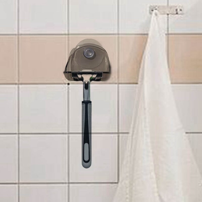 Uchwyt na maszynkę robić golenia przyssawka uchwyt na golarkę ścienne wieszaki na haki ręcznik przyssawka akcesoria łazienkowe golarka robić przechowywania