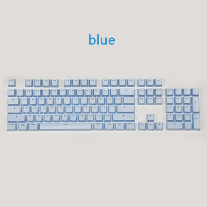 PBT Translucent Backlight Keycaps 104 Keys Mechanical Keyboard Key Cap Double Shot Key Cap For Cherry MX: blue