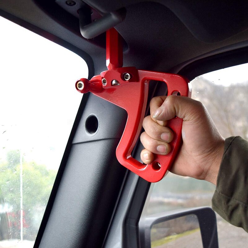 Red Voor Aluminium Grip, Stoere Man Handvat, Voorste Handgreep, Gemodificeerde Auto Leuning, geschikt Voor Jeep Wrangler 2007 Jk Jku