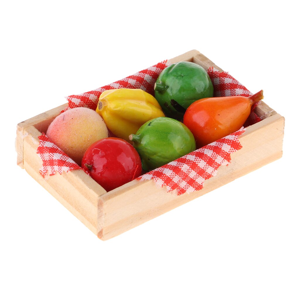 Handcrafted Magnetische Miniatur Kühlschrank Aufkleber Miniatur Obst Spielzeug 1/12 Skala