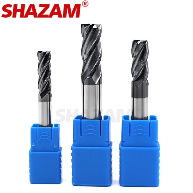 Inch Milling Cutter Alloy Coating Tungsten Steel Tool Cnc Maching Endmill SHAZAM Top1/8 Kit Milling Machine Tools 5/16 1/2 3/8