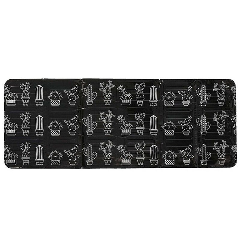 Estampado de Cactus, bloque de aceite de aluminio, protector antisalpicaduras de aceite, accesorios de cocina, utensilios de cocina: Black