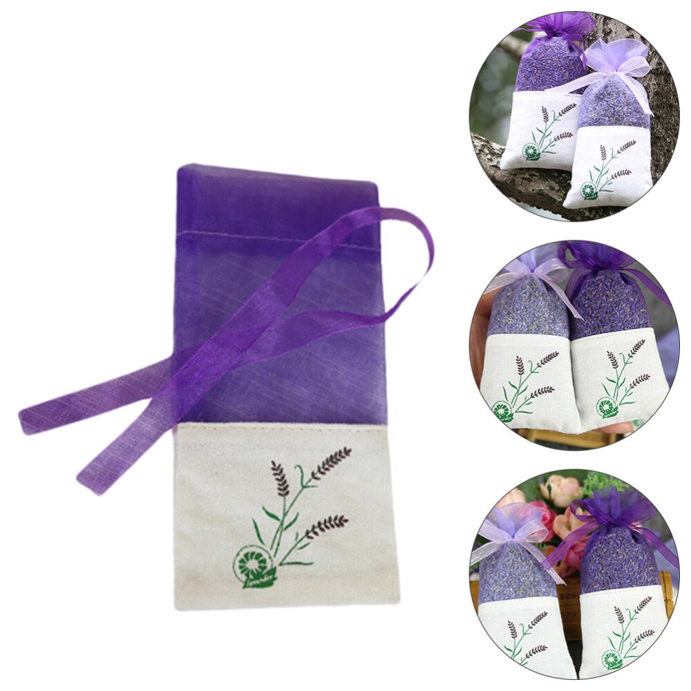 12pcs Lavender Sachets Empty Sachets Bags Gauze Storage Bags for Spice Packing