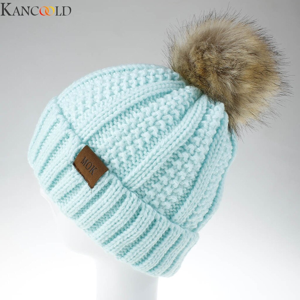 KANCOOLD Neue Frauen Mädchen warm Halten Winter Beiläufige Gestrickte Hütte Wolle Säumen Hütte Ski Hütte Männer Und Frauen lässig outwear: MG