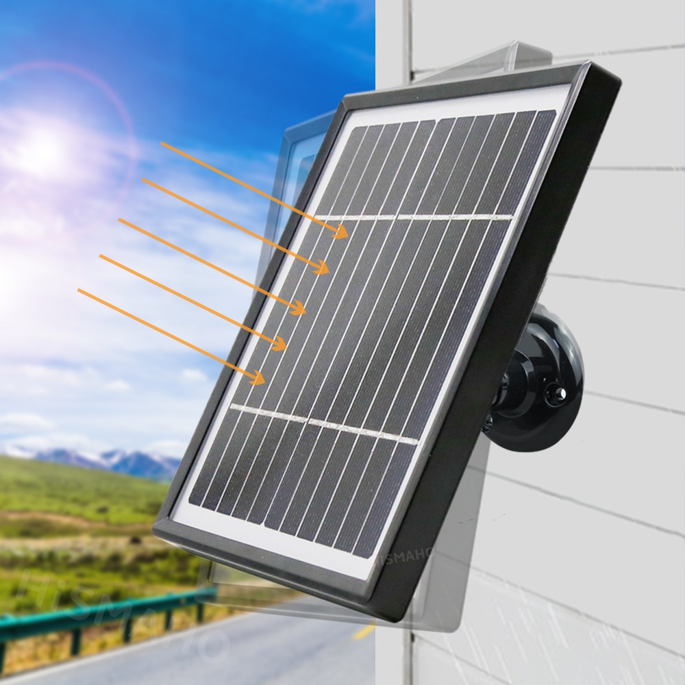 Didseth solpanel 3.3w 12v 3 meter kabel för utomhus säkerhet uppladdningsbart batteridrivet ip wifi kamera