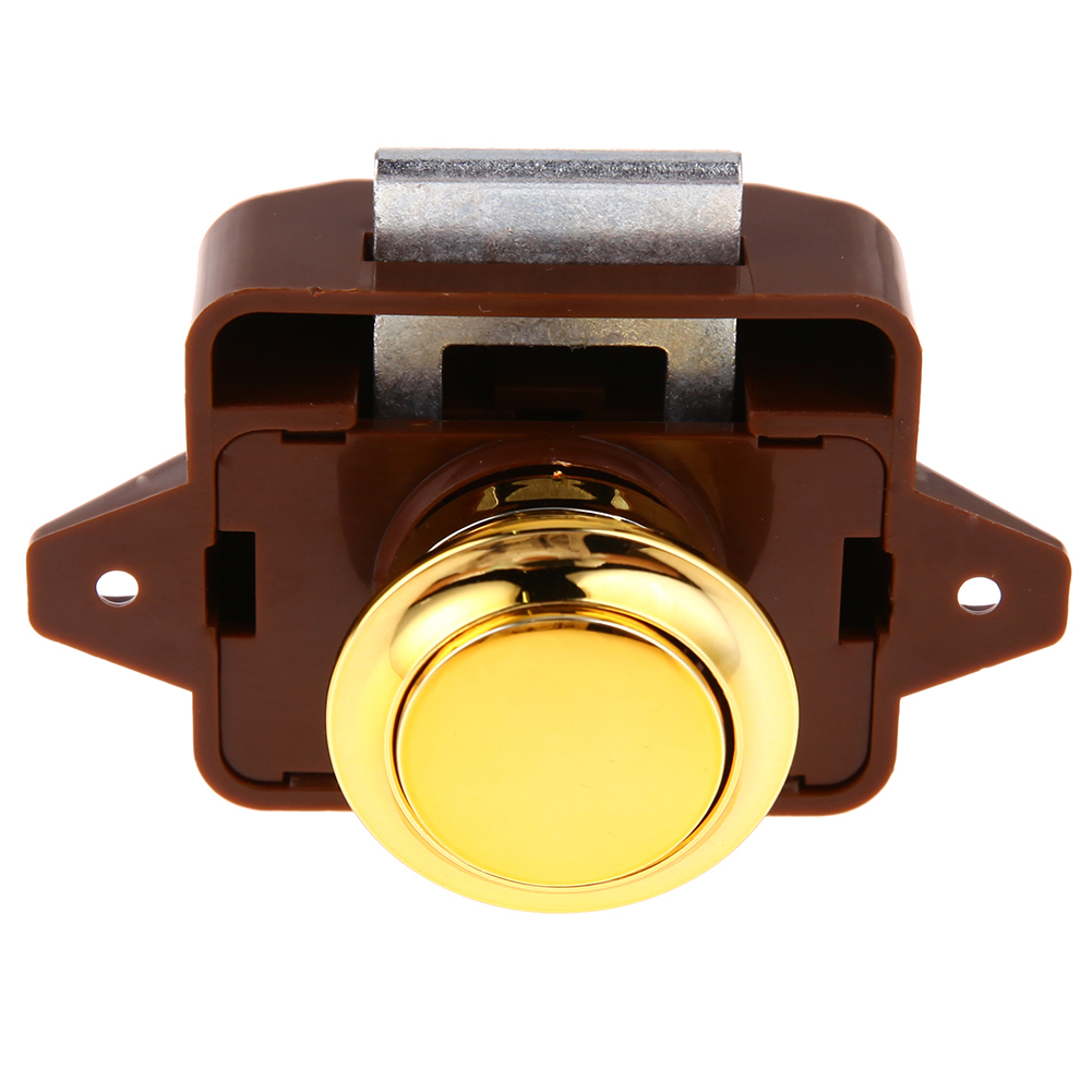 1 pçs diâmetro 26mm camper carro push lock rv caravana barco gaveta trava botão fechaduras para móveis de ferragem: YELLOW