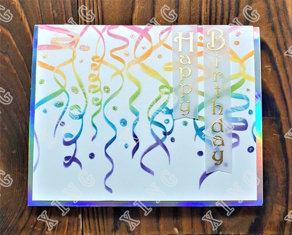 2022 party stuhy šablóny na vrstvenie ručne vyrábané diy scrapbooking diár blahoželanie sfarbenie dekorácie embossovacia šablóna