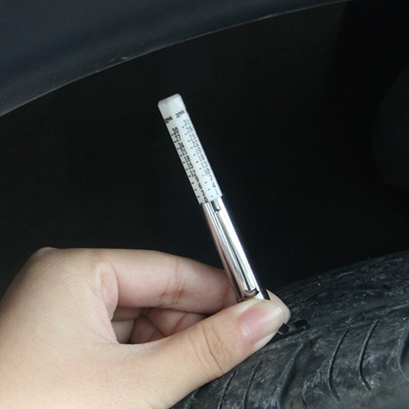 25mm bildäck mätpenna universal däck slitbanemönster djup mätverktyg cylindrisk bil tjocklek detektionsmätare