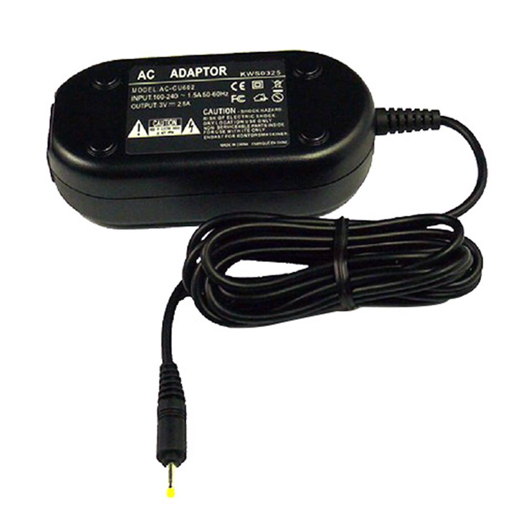 Højtydende strømforsyningsadapter oplader ledningssæt kabelsæt sort holdbar ad -c30 til ex -z10 ex-z110 ex-z120 qv-r40