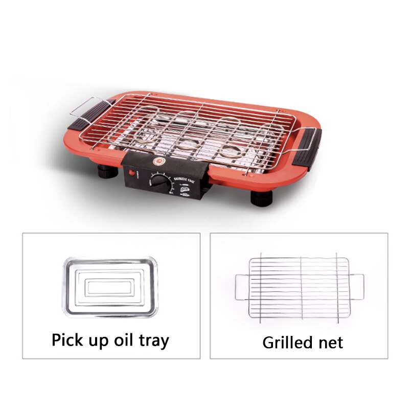 DMWD 1800W grill domowy grill elektryczny 220V bezdymny kryty DIY kebab grill nie-Stick naczynia kuchenne: type1