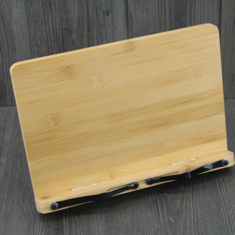 Descanso para livros ajustável, tablet, em madeira, suporte dobrável para livros, cookbook, tablet, suporte de estante, estante, material de escritório