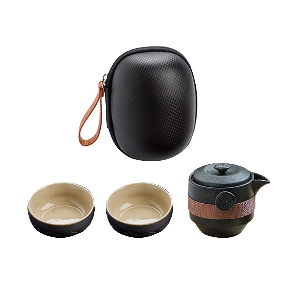 High-End Chinese Kung Fu Tea Set Outdoor Travel Ceramic Teapot Porcelain Teaset Portable Tea Cups Of Tea Ceremony Fine