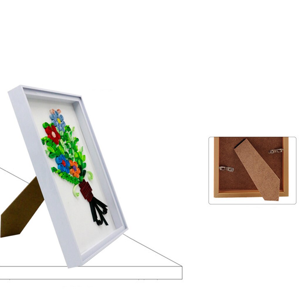 10in Shadow Box Frame Decoration Minimalist Display Shadow Box Picture Frame PVC Plastic DIY Desktop Vertical Photo Frame