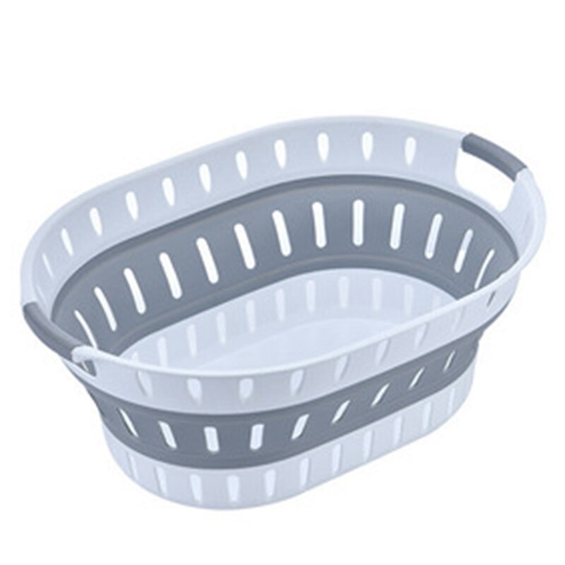 Opvouwbare Badkamer Wasmand Plastic Huishoudelijke Organizer Vuile Kleren Dorm Wasmand Wasmand: Default Title