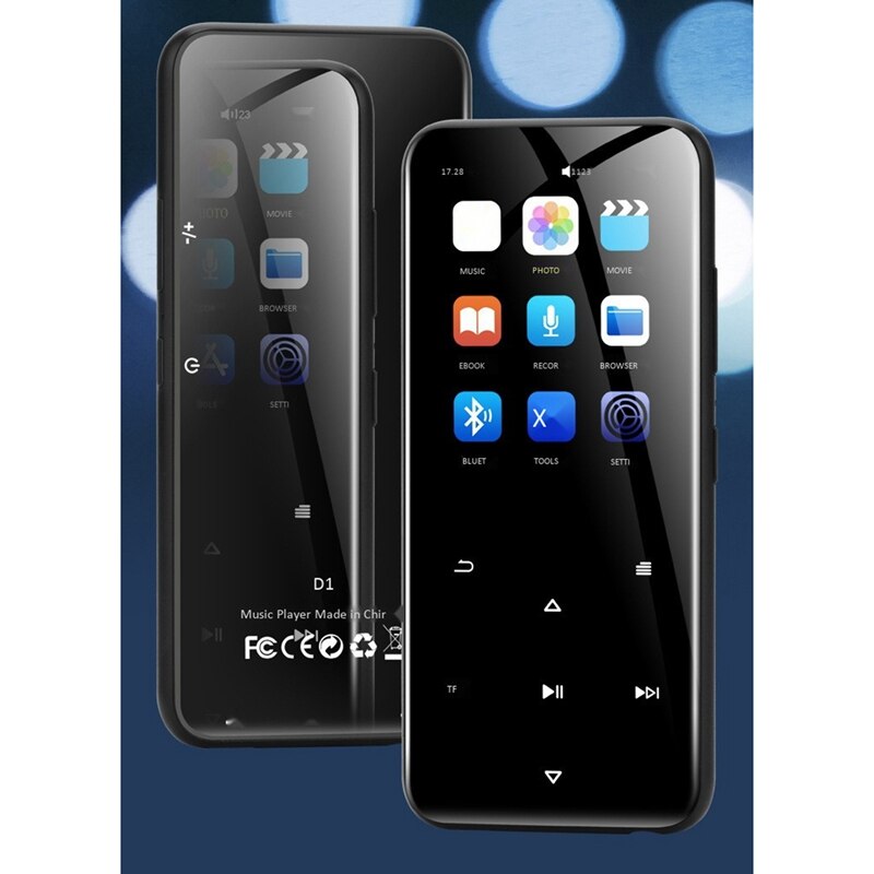 Music Player 2.4-Inch Press Sn Multi-Function Music Player, Bluetooth + External MP4 with FM Function