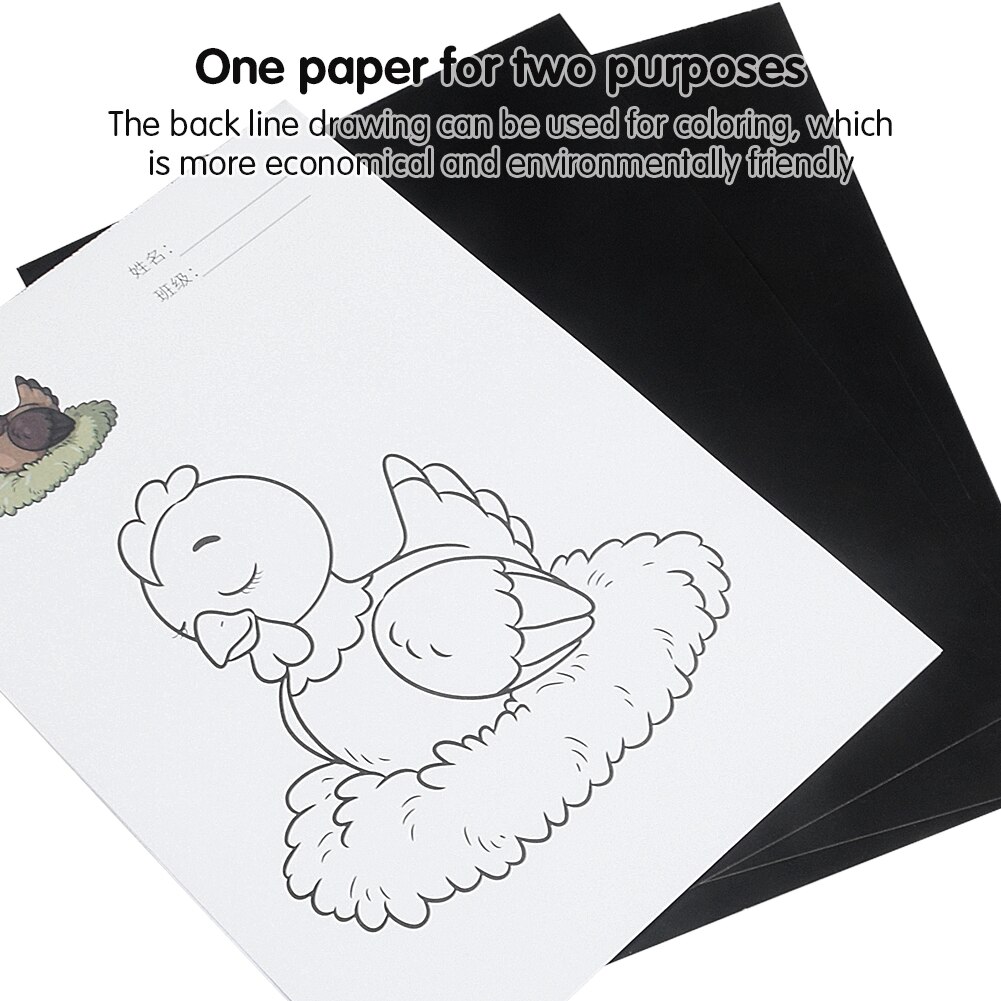 5Pcs 25.8X18Cm Scratch Art Rainbow Scratch Papier Kunsten En Ambachten Voor Kinderen Black Magic Scratch Art notes Papier Boards