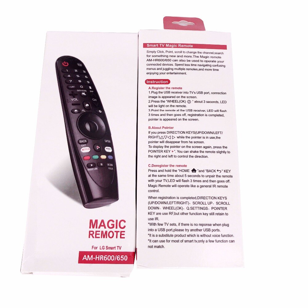 Voor Lg Magic Remote AM-HR650A AN-MR650A Rplacement Voor Lg Magic Afstandsbediening Selecteren Smart Televisie 55UK6200 49UJ770