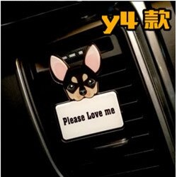 Solide Auto Luchtverfrisser Cartoon Hond Auto Parfum Geur Clip Luchtverfrisser Auto Air Vent Aromatherapie voor Auto Air Comditioner vent: 4