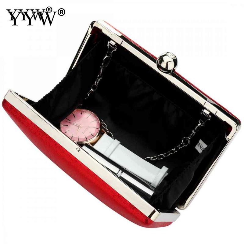 Gold Evening Clutch Crossbody Messenger Bags Box Handbags Party Luxury Clutches And Purse Wedding