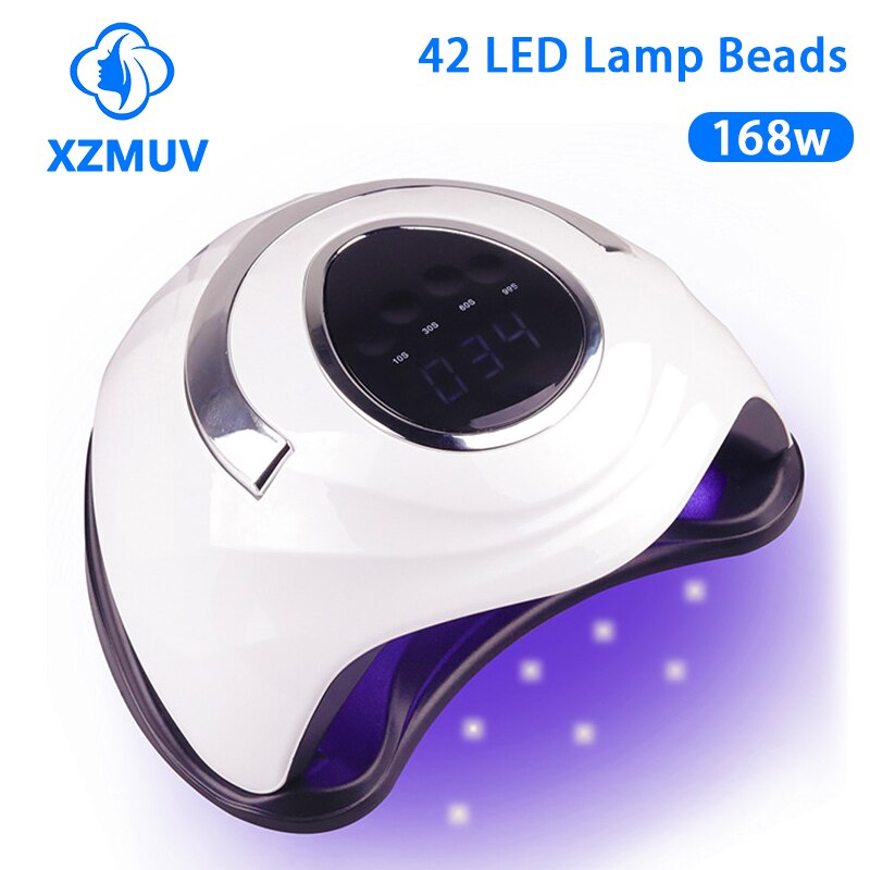 XZM 5XT PLUS Nail Dryer 168W 42pcs UV Led Lamp Nail Lamp For All Gels Polish Curing Lamp Phototherapy Machine Fast Drying