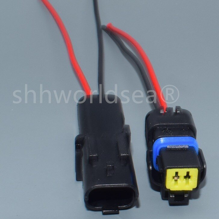 Shhworldsea 1 stücke 1,5mm 2Stift Weiblich männlich Wasser Temperatur Sensor Stecker Drehen Licht FO Lampe Stecker Für Renault Peugeot citroen