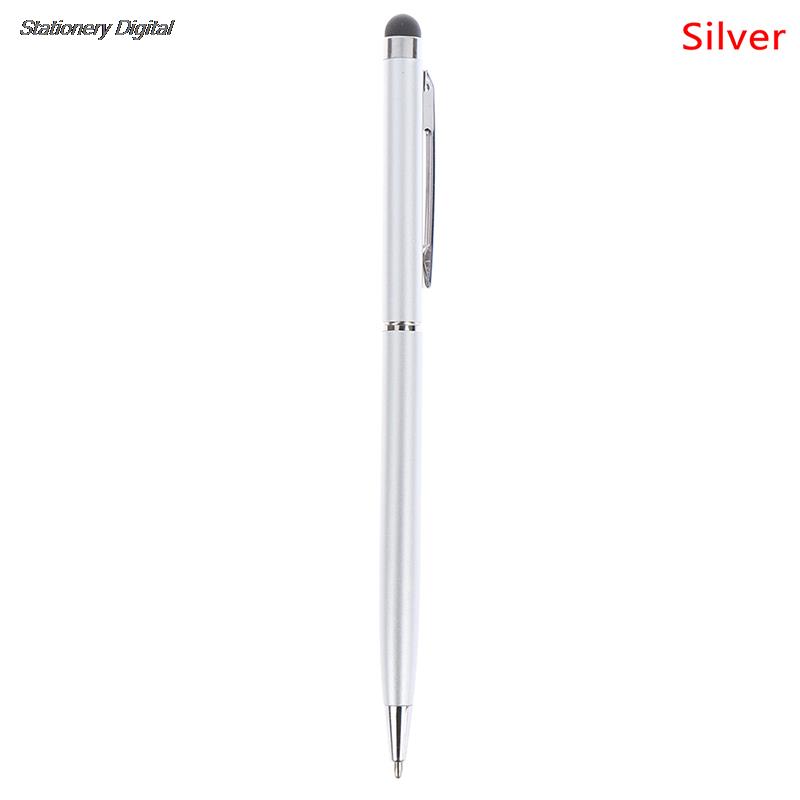2 in 1 Pen Touch Pencil for Tablet iPad Cell Phone PC Capacitive Pen Screen Stylus Capacitive Resistive: Yellow