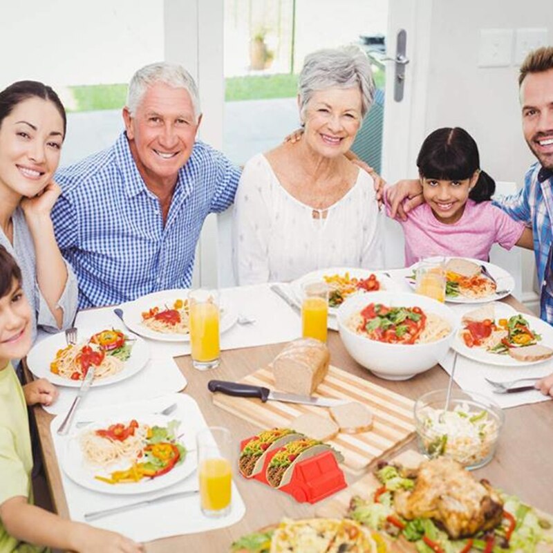 Plastic Taco Holder Pancake Storage Shelf Pizza Pie waffle Display Stand Plate Fried Food Cooling Drain Tray Rack
