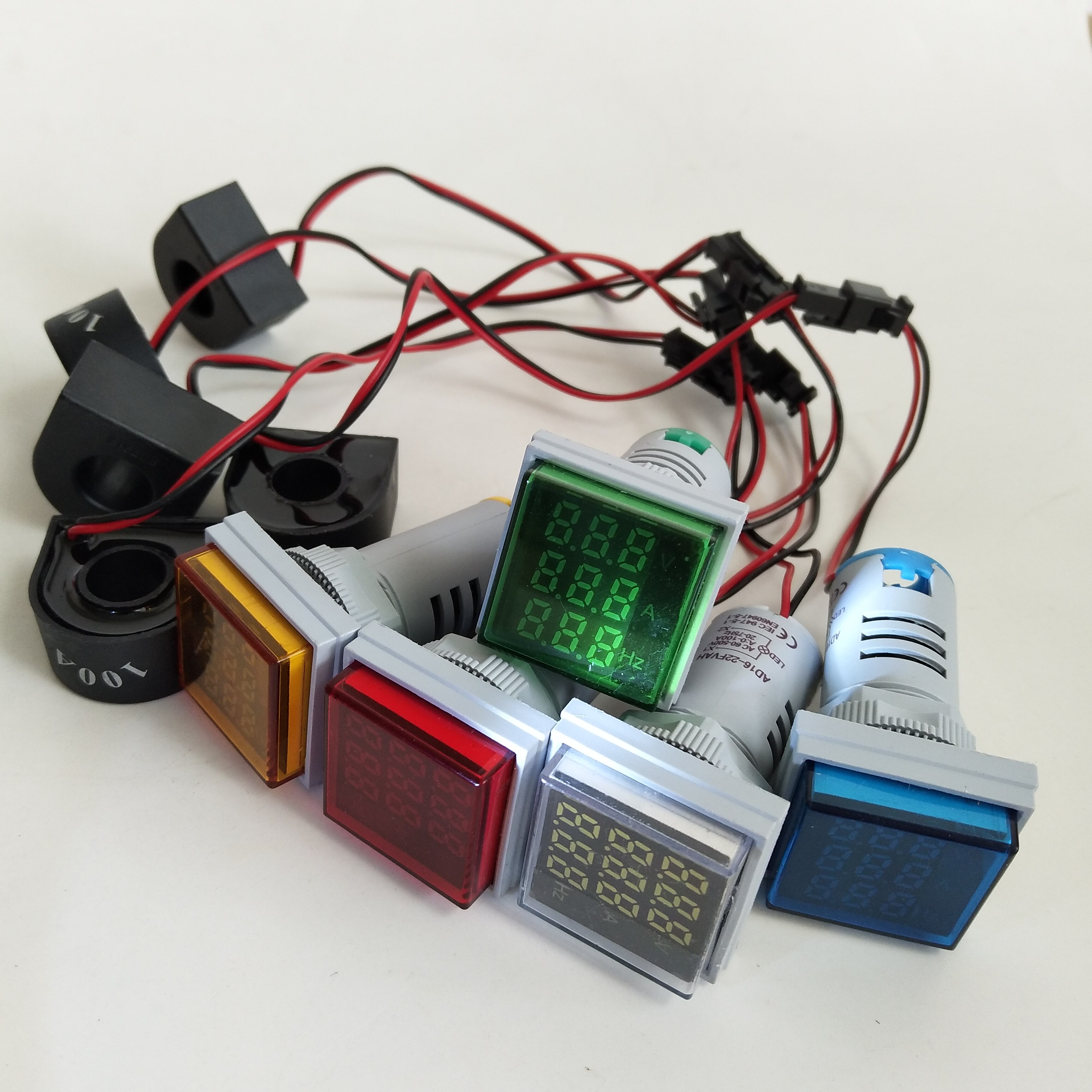 Digital LED Volt Amp HZ AC Ammeter Voltmeter Curre... – Grandado
